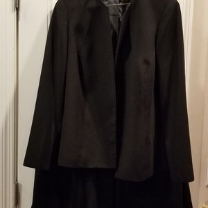 Kasper Black Jacket 14w Skirt 18w Suit
